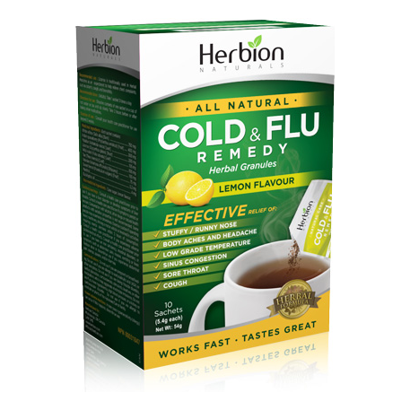 Herbion Cold & Flu Lemon Flavour