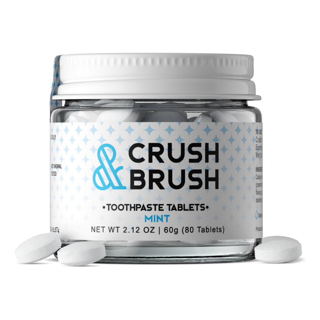Crush and Brush - Mint - Glass Jar