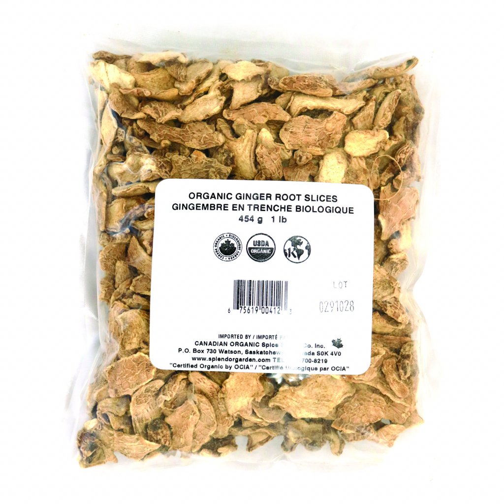 Organic Ginger Root Slices