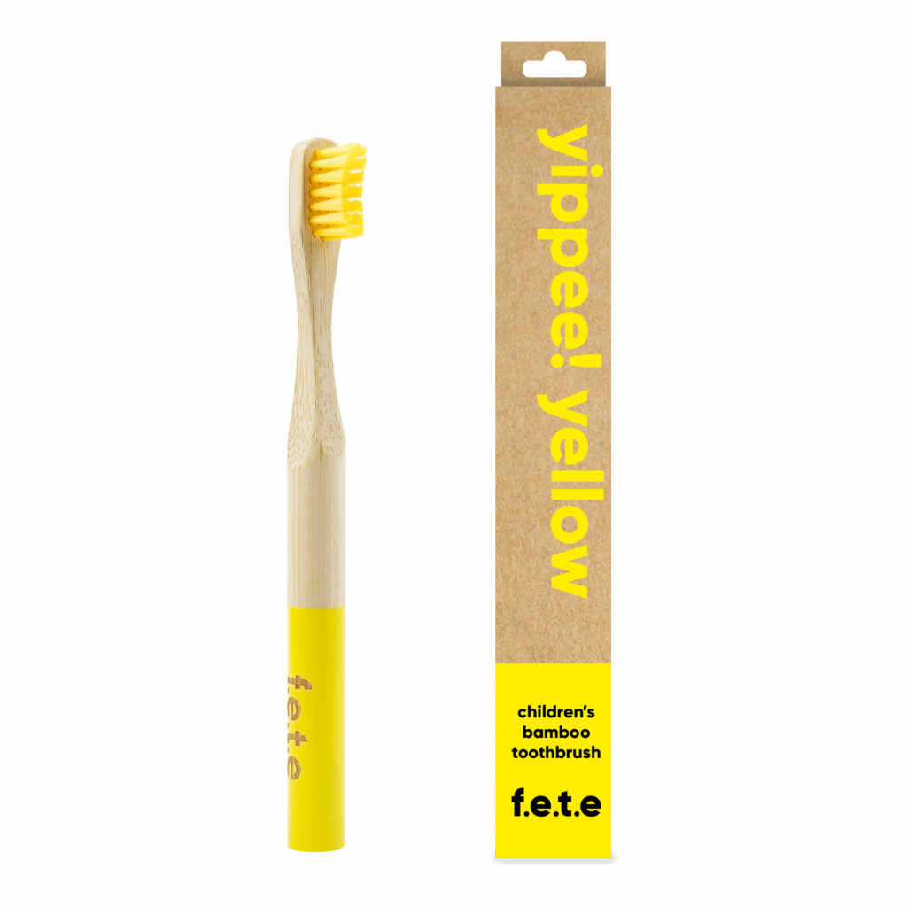 Child Bamboo Toothbrush Yellow
