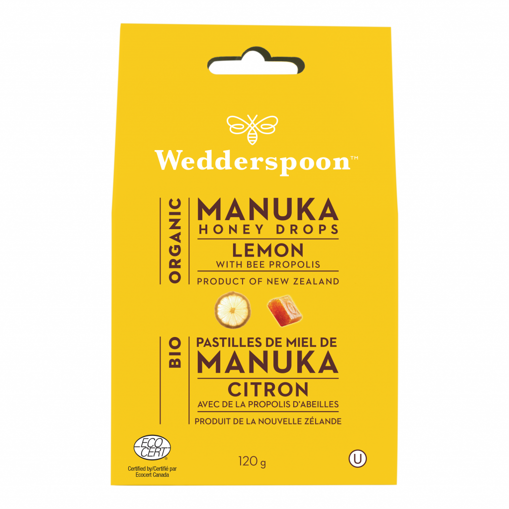 Org Manuka Honey Drops Lemon